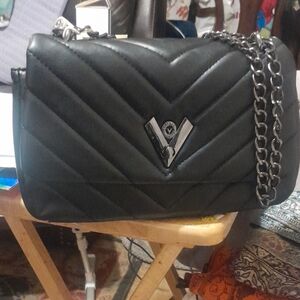 Valentino Crossbody Bag with Quilted Design and Chain Strap